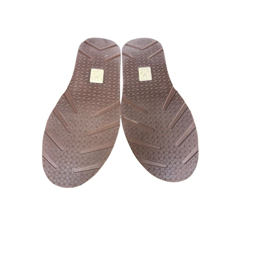 Ariat Cruiser Brown Leather Slip On Shoes Geometric Print Women’s Size - Picture 8 of 11